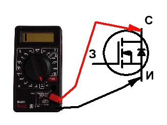 Проверка работы транзистора